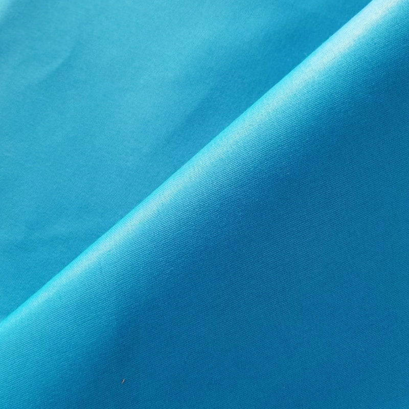 TMIE-08-1-1 70GSM 122CM Áo sơ mi Vải mềm và bóng Chất liệu 100% Polyester được nhuộm bằng vải Poplin Polyester đánh bóng