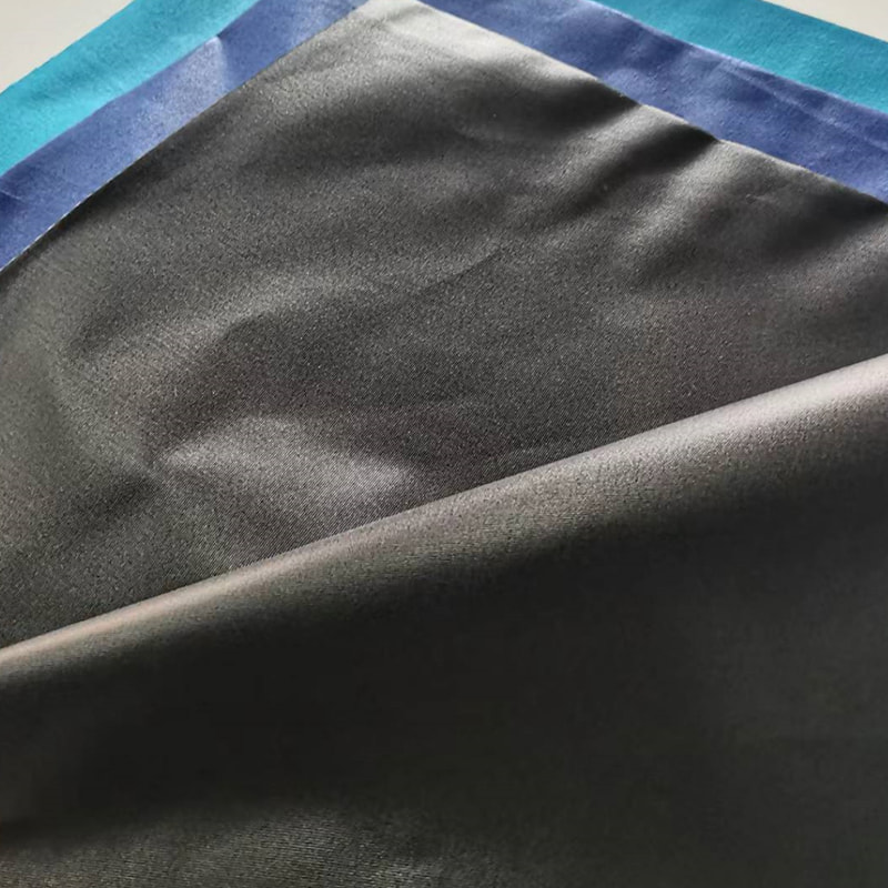 TMIE-08-1-3 Vải mặc thoáng khí Chiều rộng 115CM Trọng lượng 90GSM Thành phần Polyester được nhuộm bằng vải Poplin Polyester được đánh bóng mịn