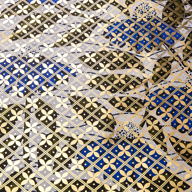 TMIE-06-6 In vải Bazin vàng