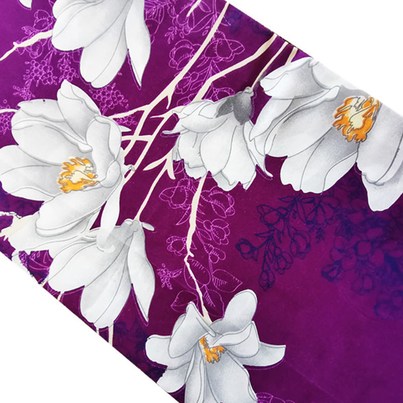 TMIE-10-4 70GSM Thiết kế in sắc tố trọng lượng nhẹ Polyester Vải trải giường dệt trơn
